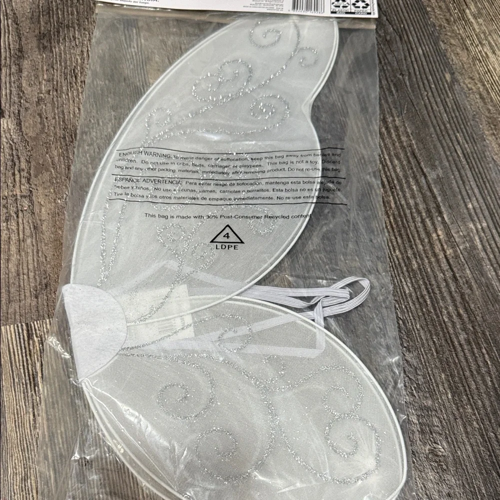 White Angel Wings Costume Accessory